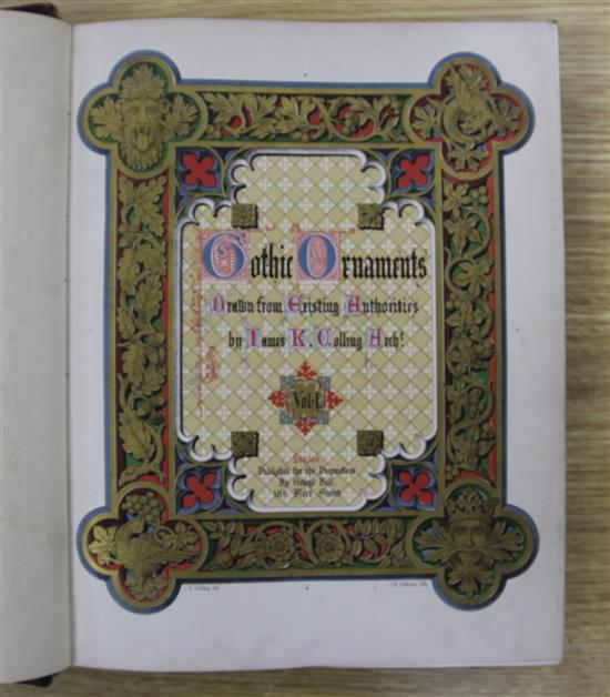 Colling, James R - Gothic Ornaments, being a series of examples enriched details and accessories of the architecture